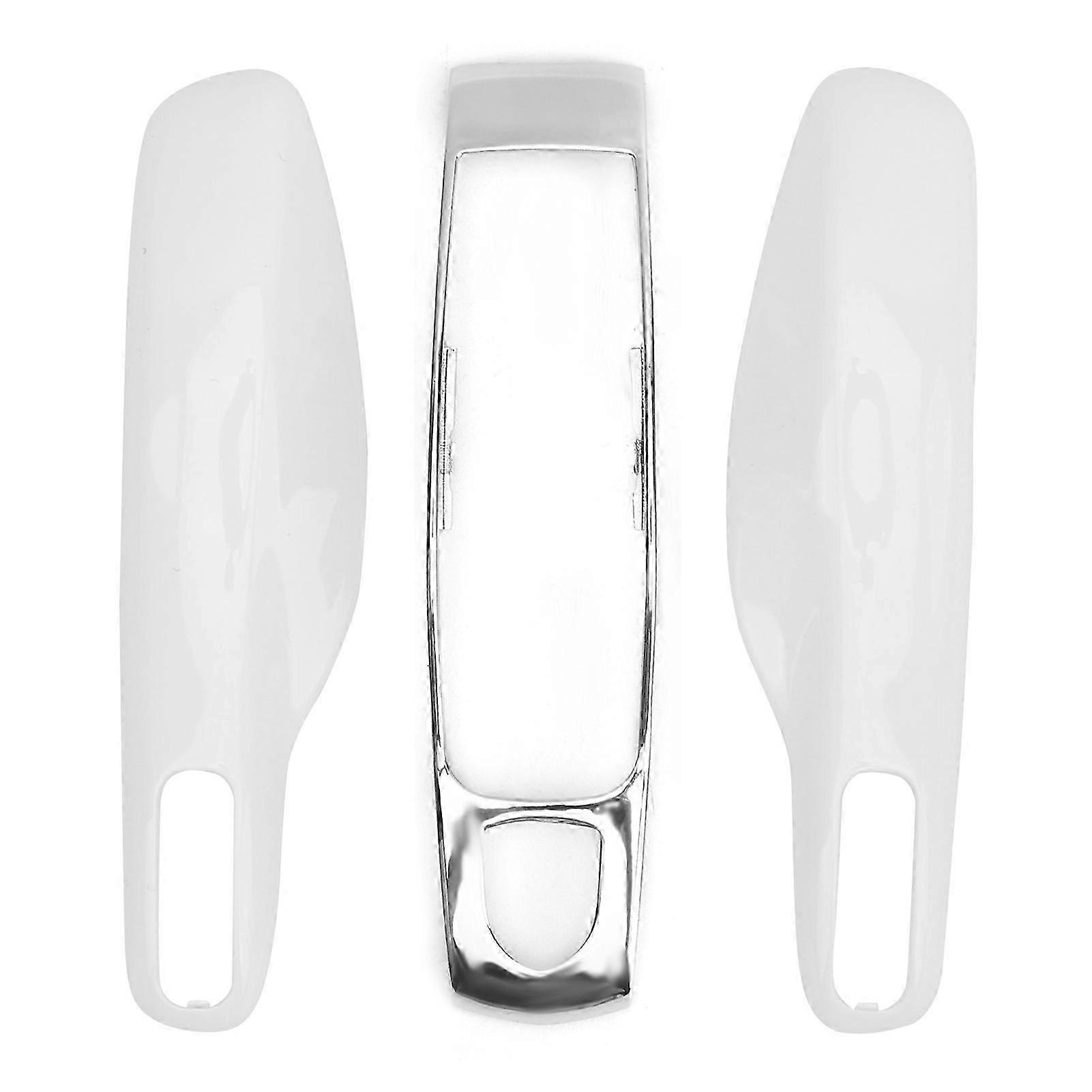 Protective case compatible with car remote key, compatible with 911/Panamera, Macan, Boxster (silver white)