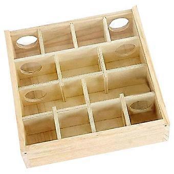 Mehrteiliges Hamsterlabyrinth aus Holz für Beweglichkeit und gesunde Bewegung des Haustieres