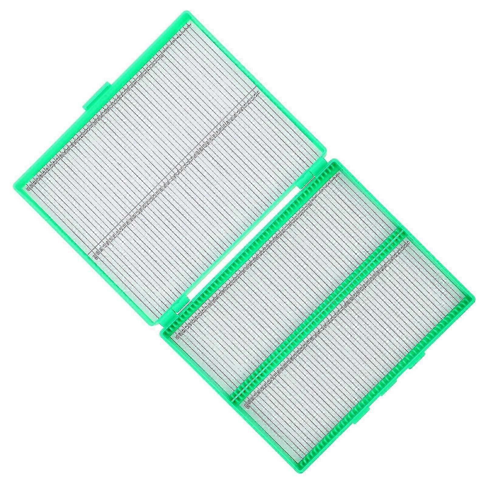 Plastic Laboratory Slide Boxes for Microscope Storage 100 Slides Capacity