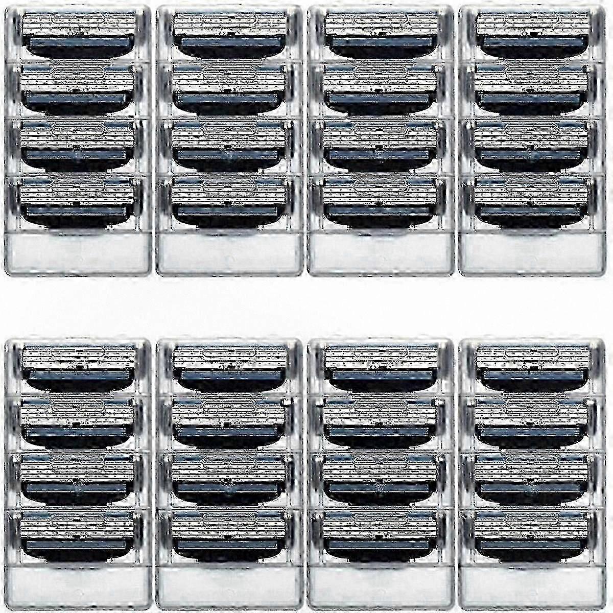 32-Pack Replacement Razor Blades for Triple Blade Shaving Systems