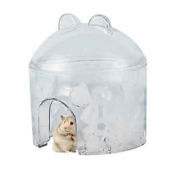 Kühlhaus für Hamster, Eisnest für Kleintiere, ausgehöhltes Design, Schlafhaus, geeignet für Igel, Hamster, Chinchillas und andere.