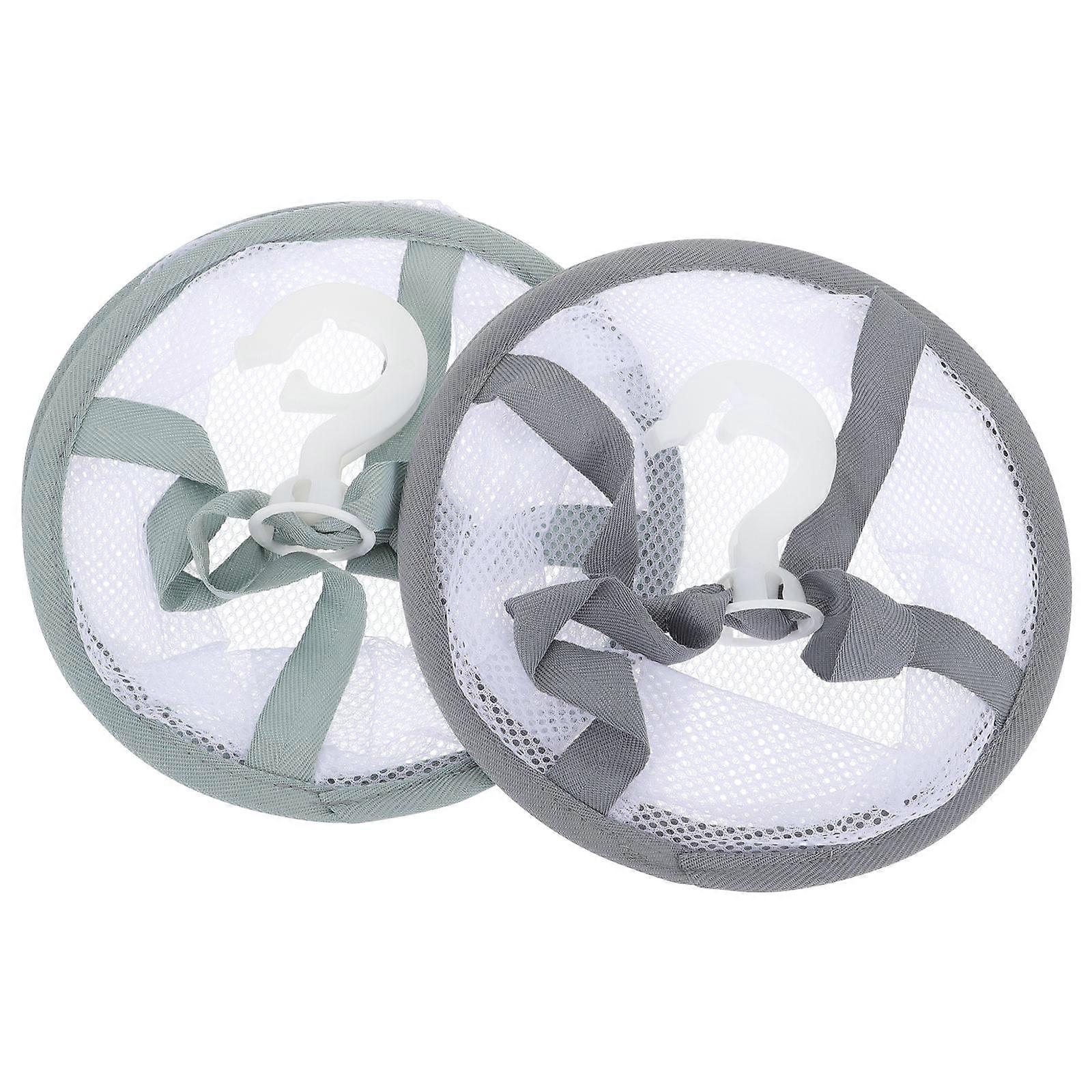 2pcs Makeup Puff Drying Basket Makeup Brush Drying Tool Drying Net Bag
