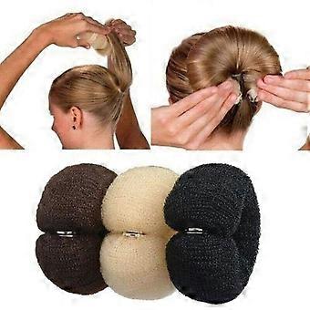 1 pezzo Elastico per capelli lungo con fibbia in nylon Fascia per capelli in nylon Fascia elastica in poliestere Accessori per capelli Colori 3 opzioni per capelli Moda Beige+Marrone+Nero