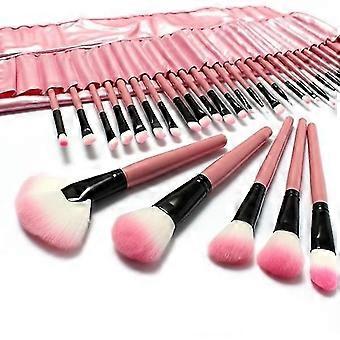 32Pcs Makeup Brush Set Professional Makeup Brush Set Pink Eyeshadow Eyebrow Blush