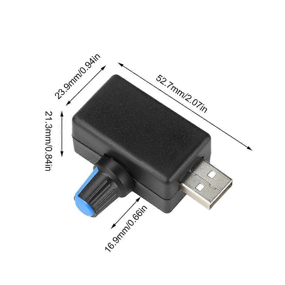 USB Fan Speed Controller with On/Off Switch, Adjustable 5V for Laptop Cooler(A)