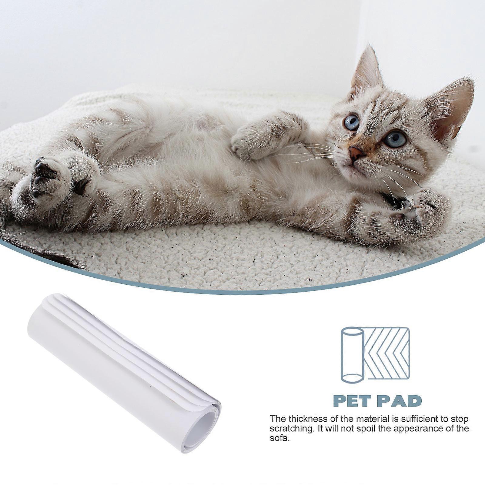 White Cat Scratch Guard Sofa Protector for Home 4Sheets Adhesive
