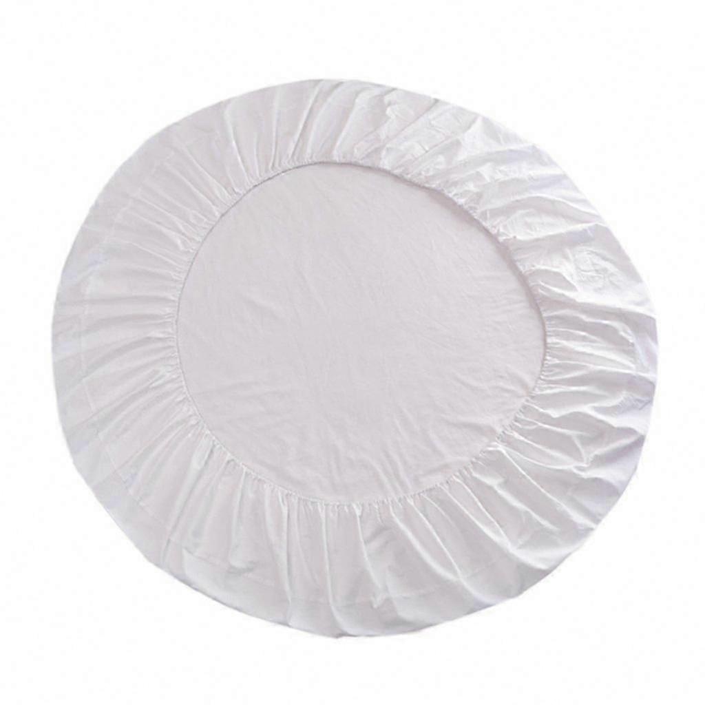 Solid Color Round Bed Fitted Sheet for Home and Hotel Use