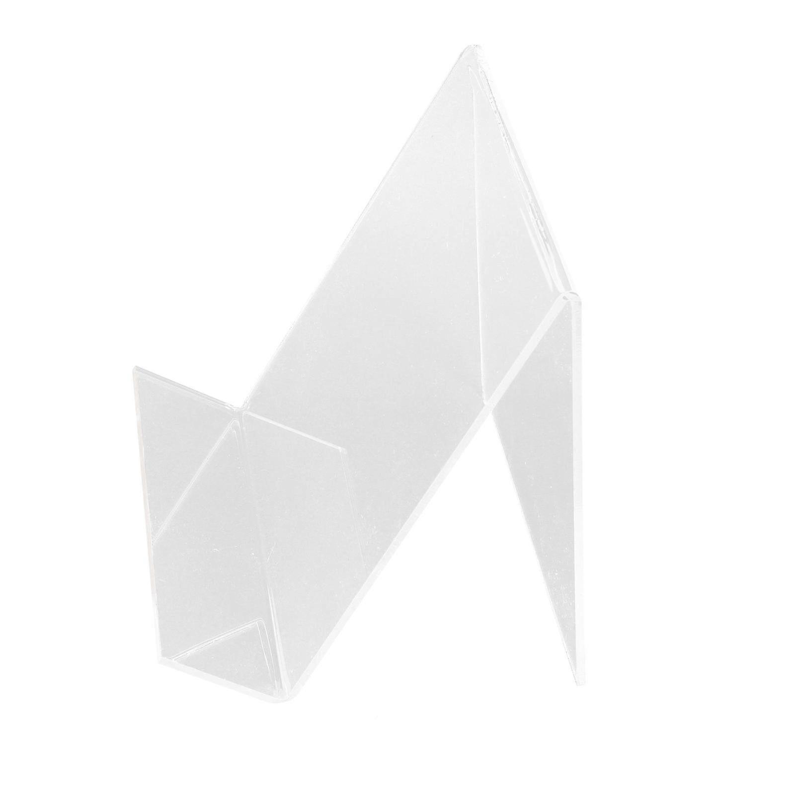 Transparent Acrylic Record Storage Rack for Storage Practical Desktop Holder