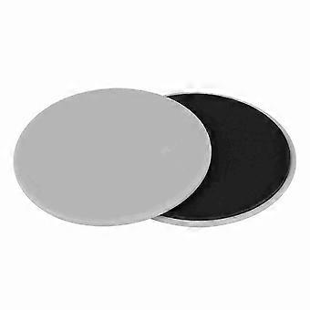 2PCS Ejercicio Deslizante Disco Deslizante Fitness Core Slider Deporte Entrenamiento de Cuerpo Completo gris