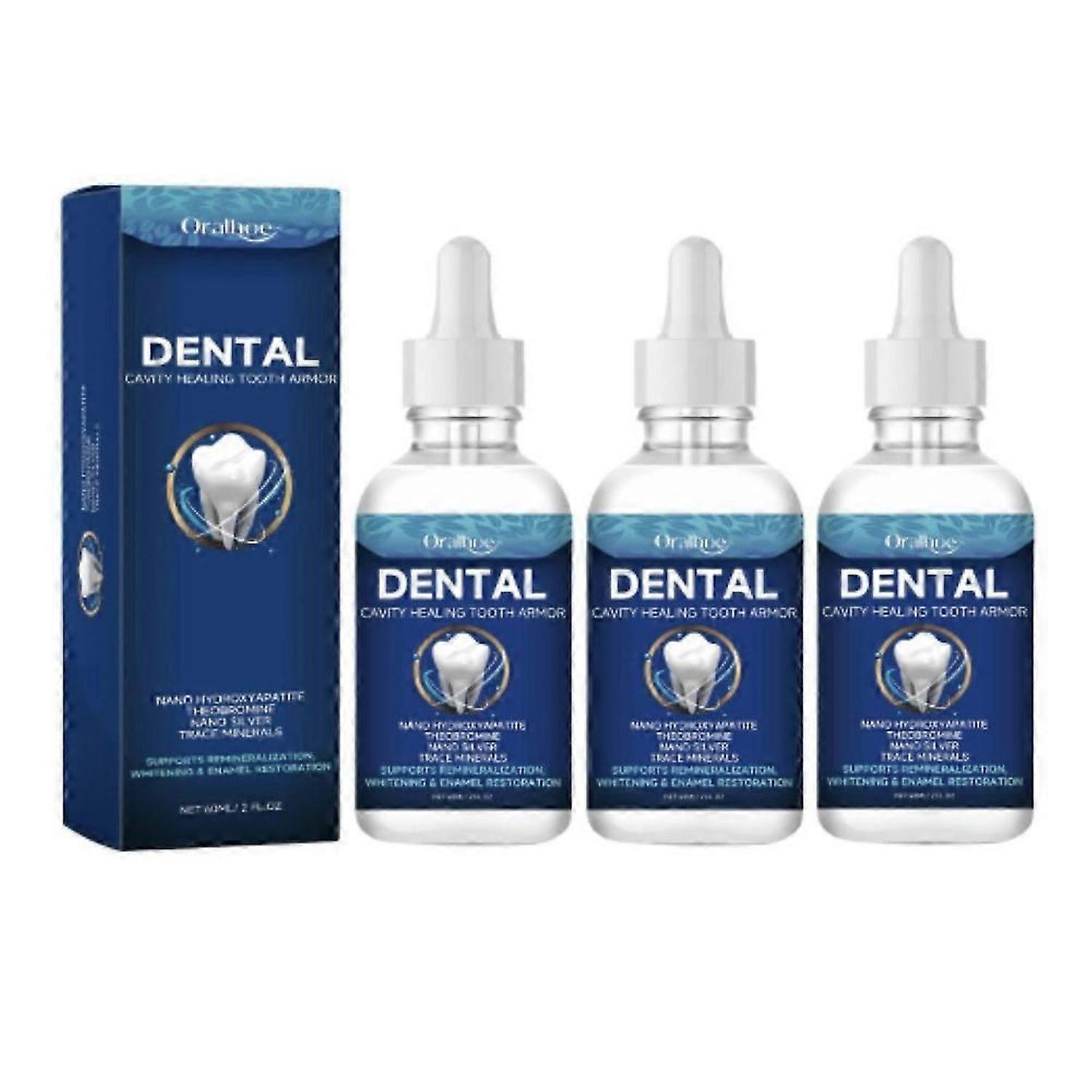 3pcs 60ml Tooth Care Solution Dentite Cavity Tooth Armor