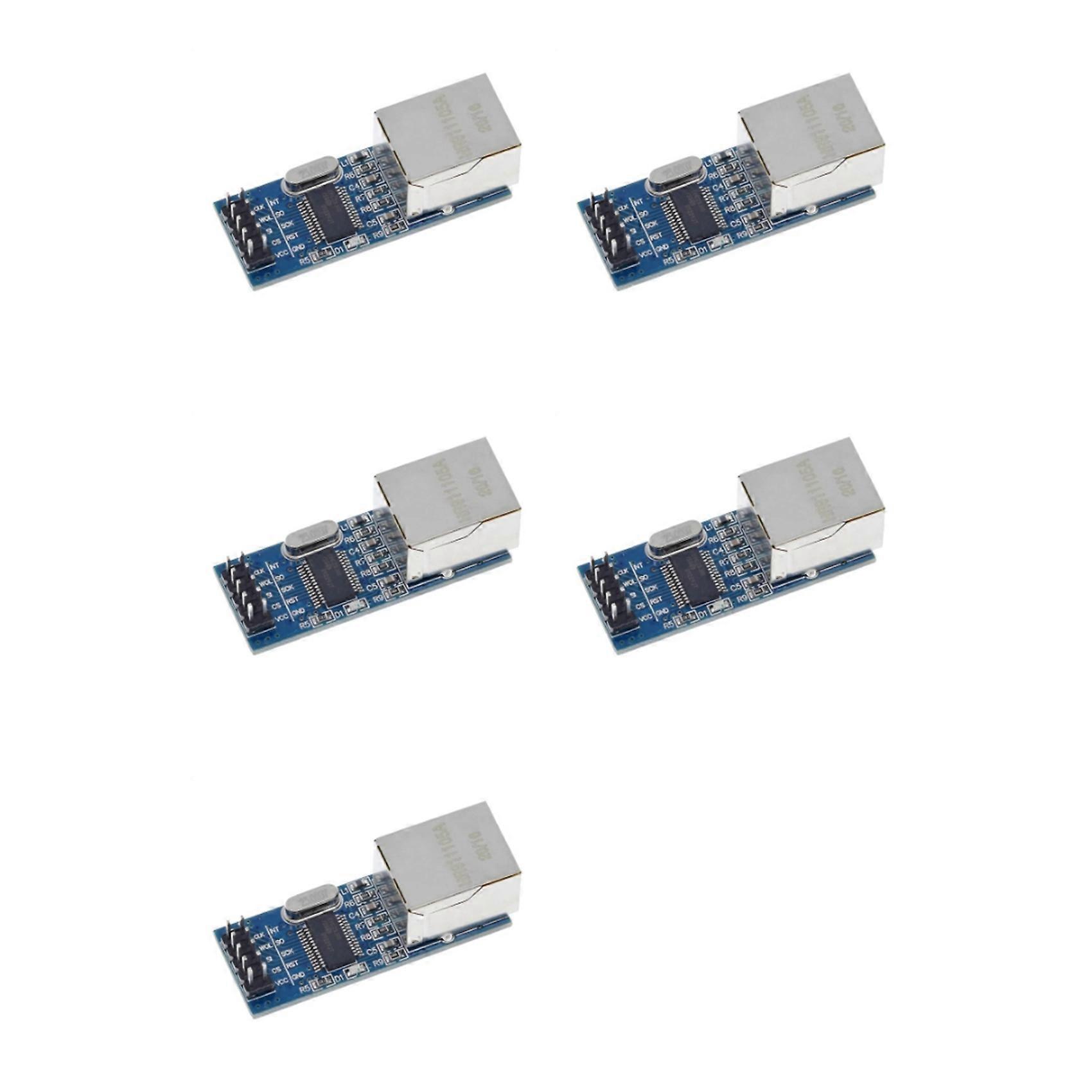 5X ENC28J60 Spi Interface Ethernet Network Module 51/AVR/ARM/PIC Code Mini Version