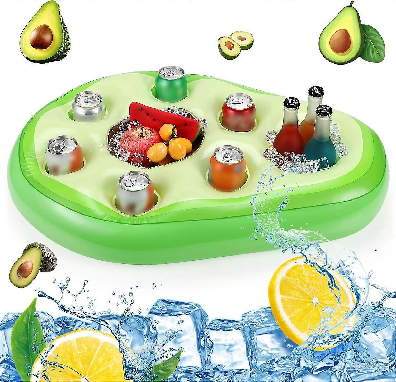 Floating Drink Holder for Pool Inflatable Coconut Tree Beverage Caddy