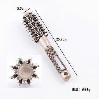 Round Hair Brush Blow Drying Brush Ionic Boar Bristles Anti-Static Round Brush for Hair Drying, Curling & Straightening