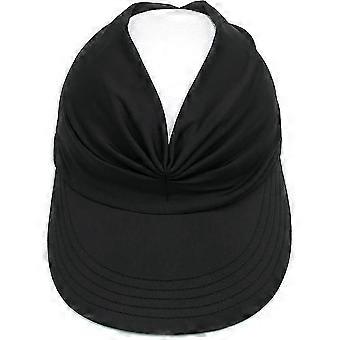 wide brim sun hat UPF 50+ UV protection summer beach hat foldable quick-drying sun protection beach sports hat, 56-60 head circumference black