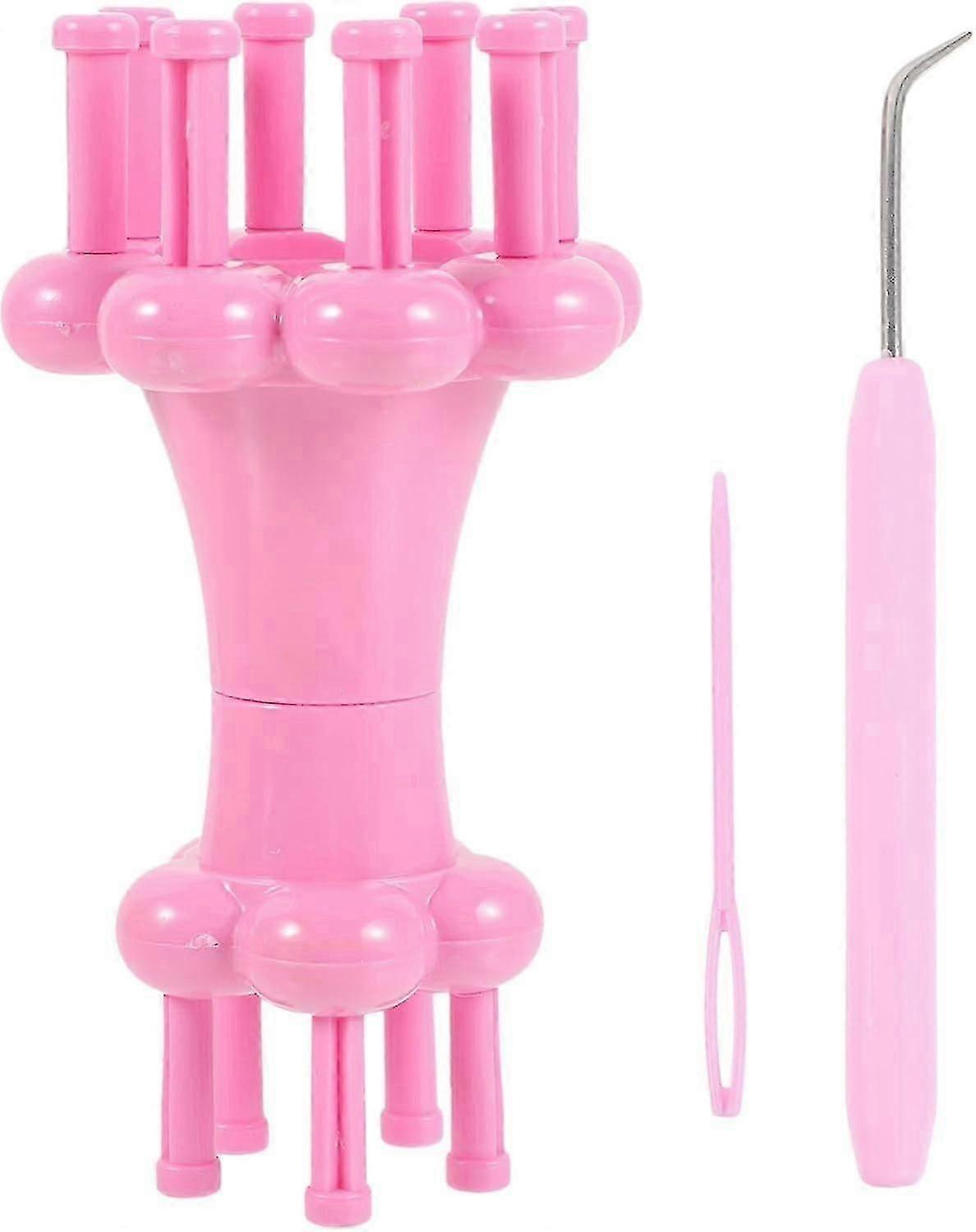 2pcs Knitting Spool Double End with Needle Hook Scarves Making Craft Tool