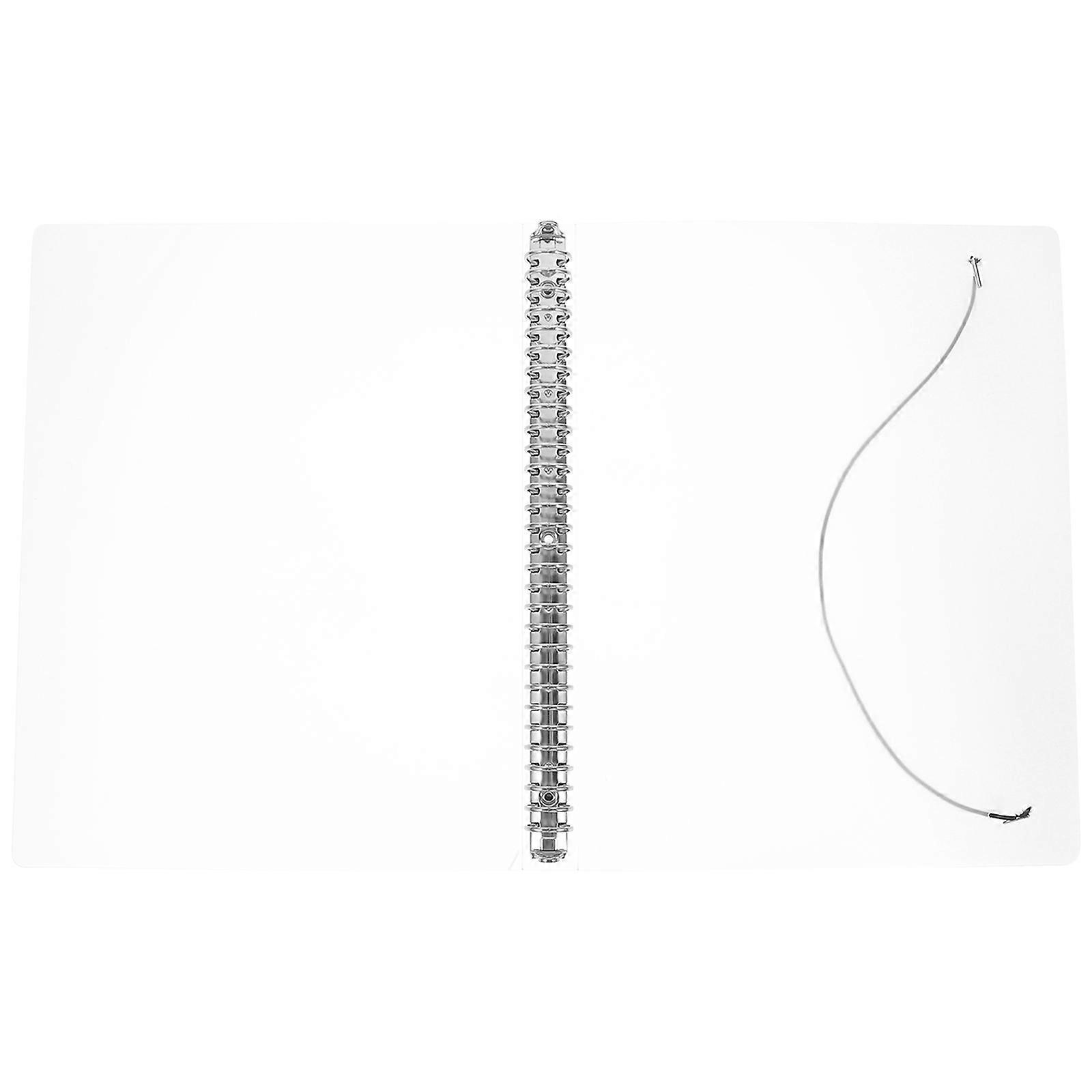Transparent Binder Cover Loose Leaf for Storage PP Notebook
