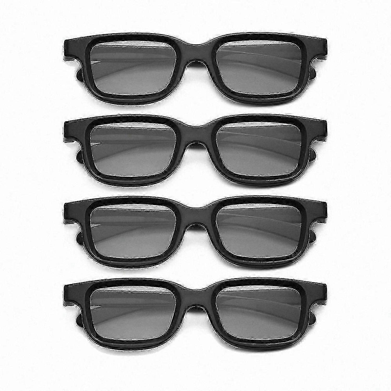 4-Pack Lightweight Polarized 3D Glasses