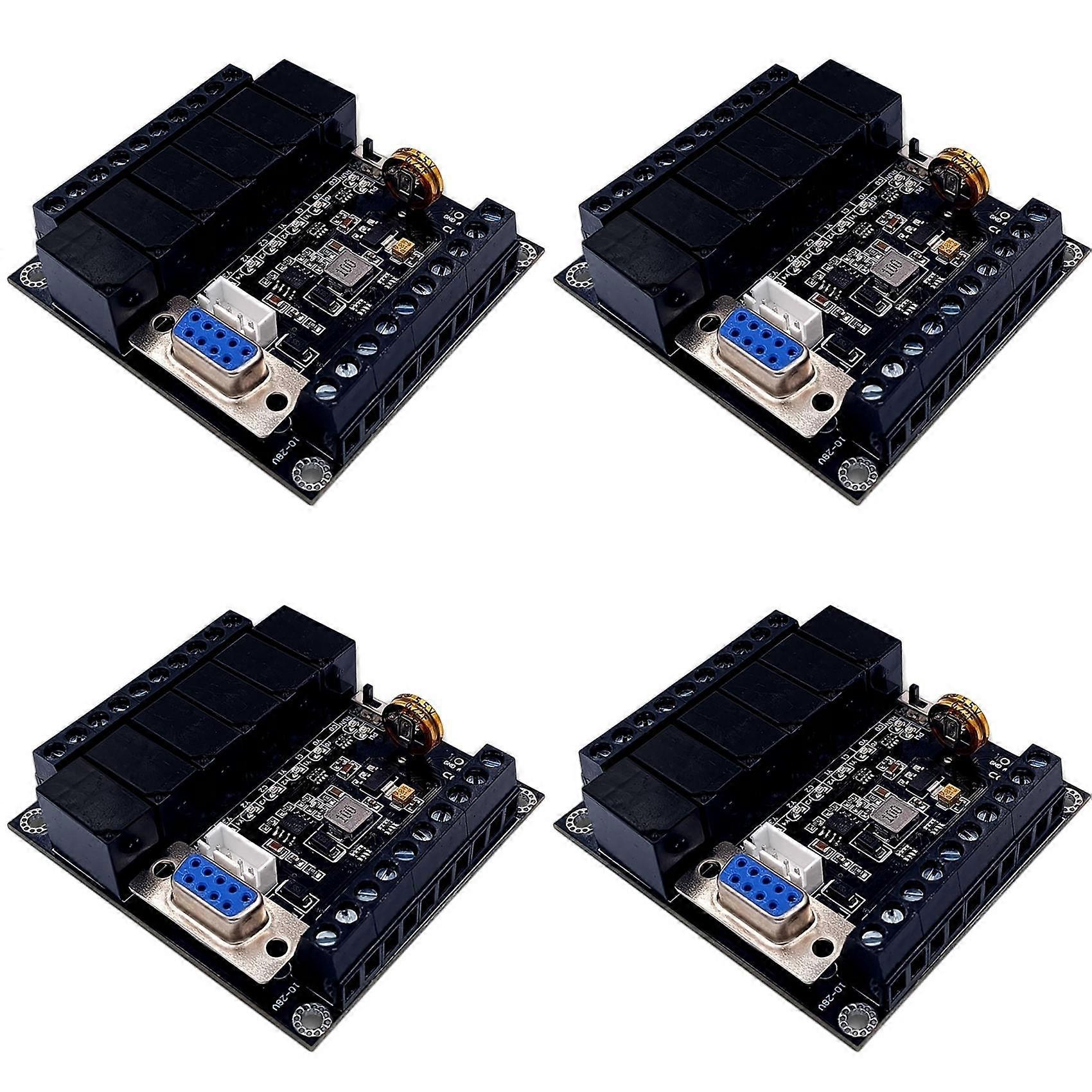 4X PLC Industrial Control Board FX1N-14MR Relay Module Editable Controller