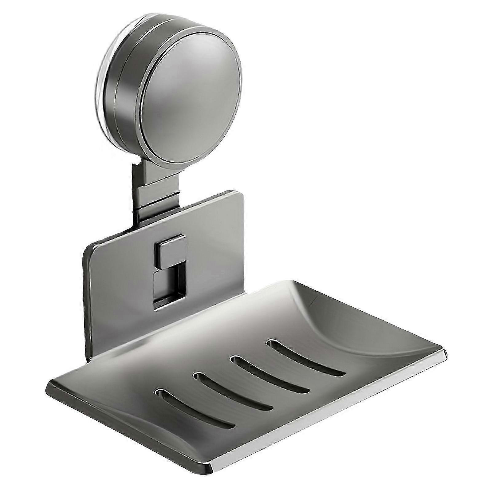 Aluminum Self-Draining Suction Soap Holder