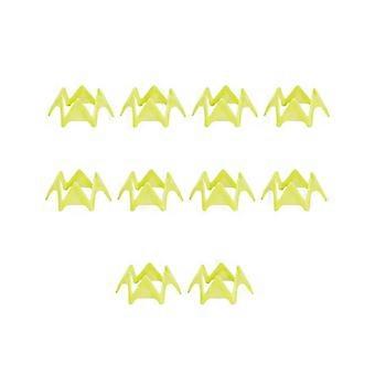 10pcs Golf Mat Tees, golf simulatore Tees, pratica per driving range, casa per l'allenamento di golf, giallo S