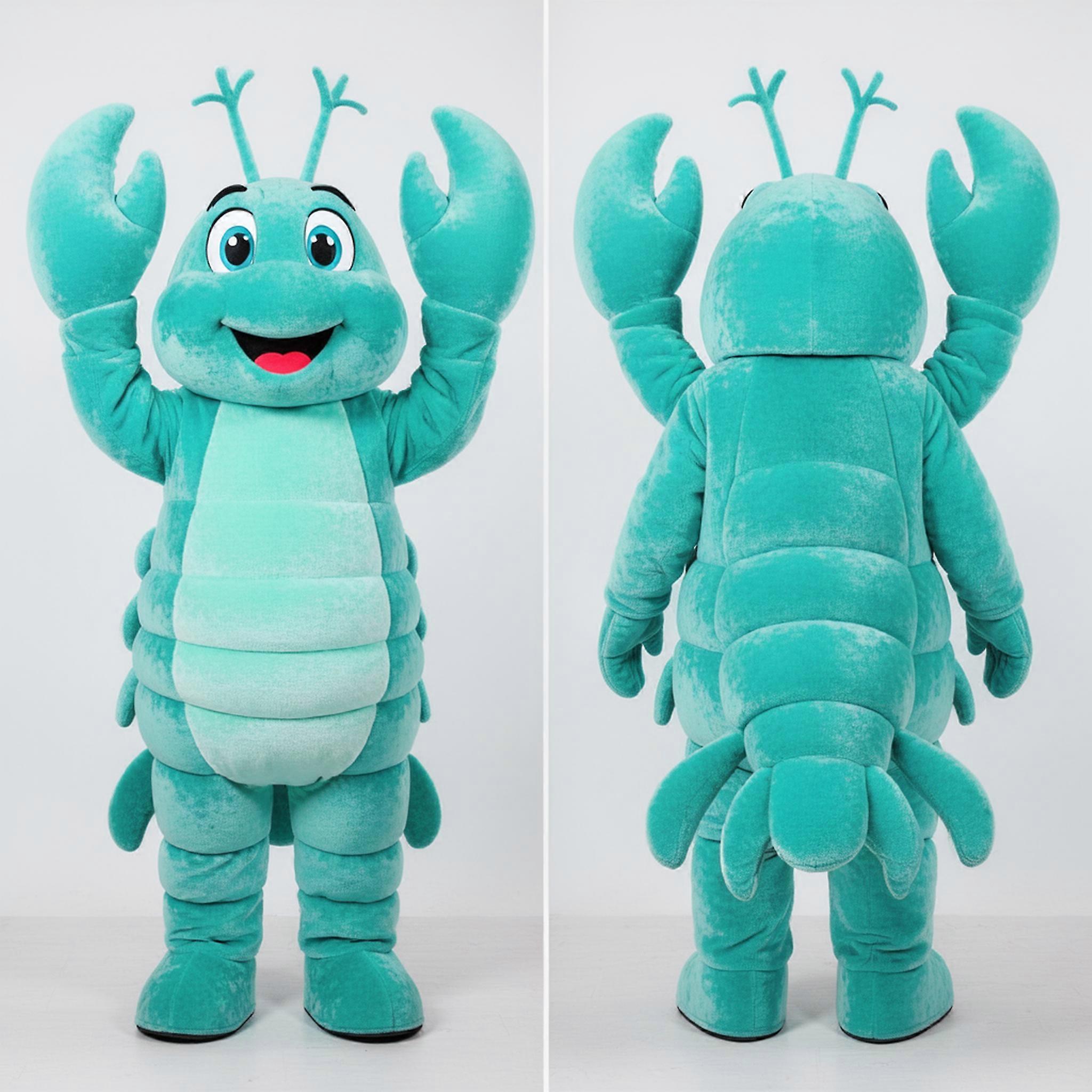 MASTICOT Turquoise Rounded Lobster Mascot