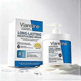 SPF50+ Fuktighetsgivende hudkrem. Avansert formula som virker oppstrammende og reduserer rynker. Uten parfyme. Daglig solbeskyttelse.