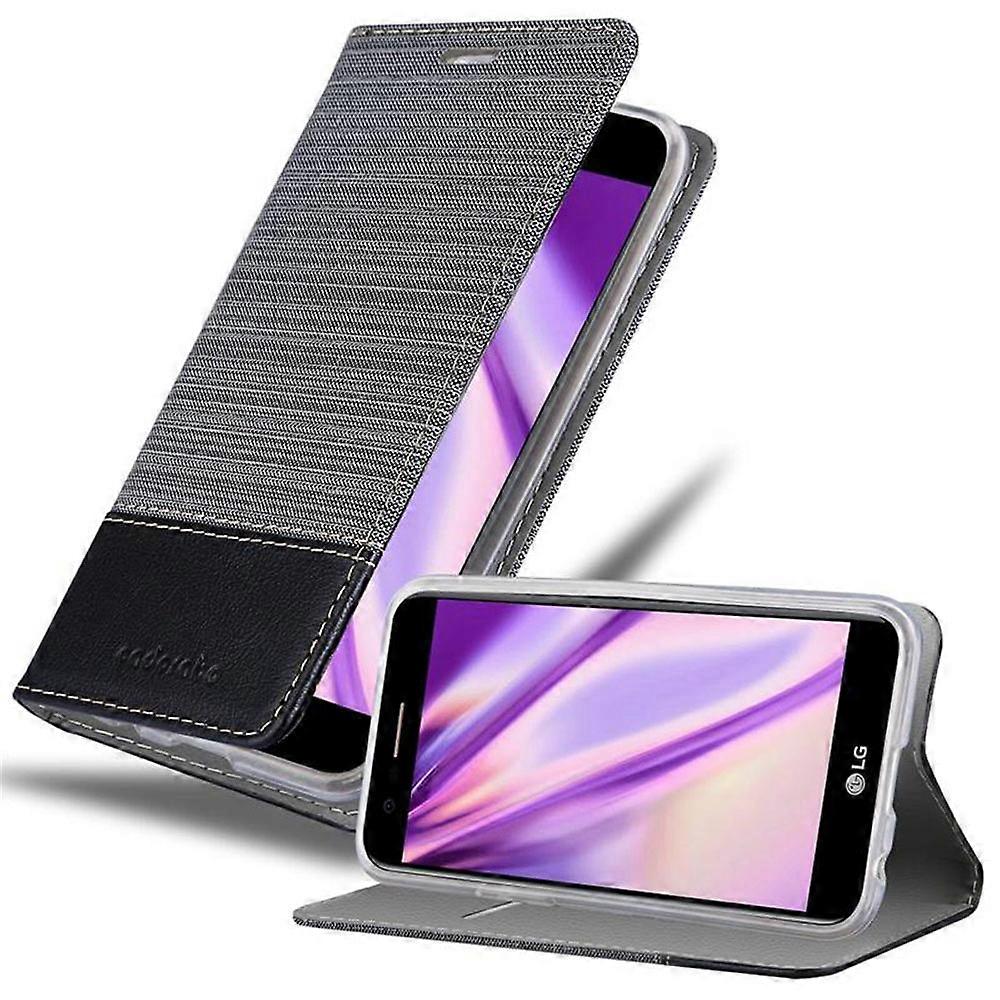 Case compatible with LG K10 2017 - protective case in jeans look and stand function