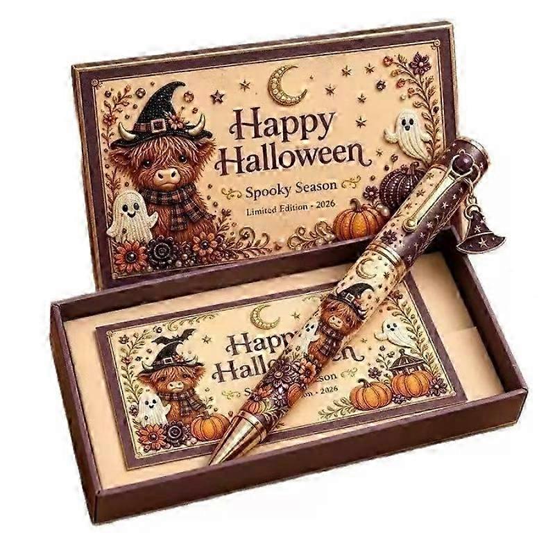 Witch Cat Ghost Vintage Spooky Pens