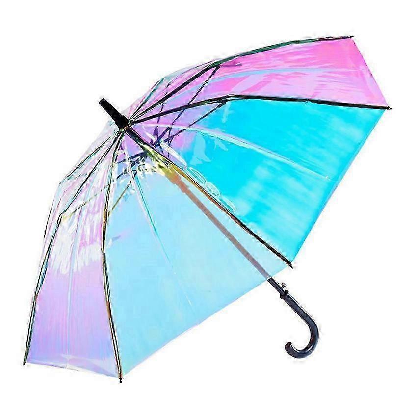 Laser Rainbow Reflective Double-Use Umbrella