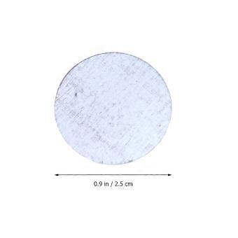 Silver Double Sided Adhesive Iron Plates for Eyeshadow Bottom Sheets 100Pcs