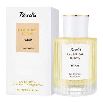 30ml/box Roxelis Yellow Eau de Toilette for Women: A layered, elegant fragrance suitable for everyday wear and commuting. Long-lasting and refreshing.