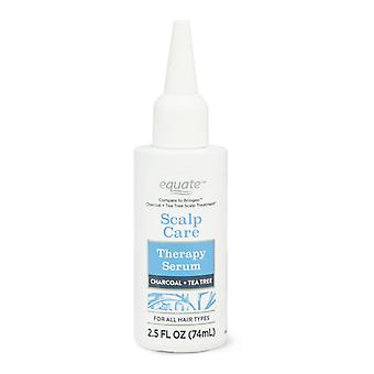 Equate Scalp Care Sulfate Free Therapy Hair Serum With Charcoal & Tea Tree, 2.5 Fl Oz