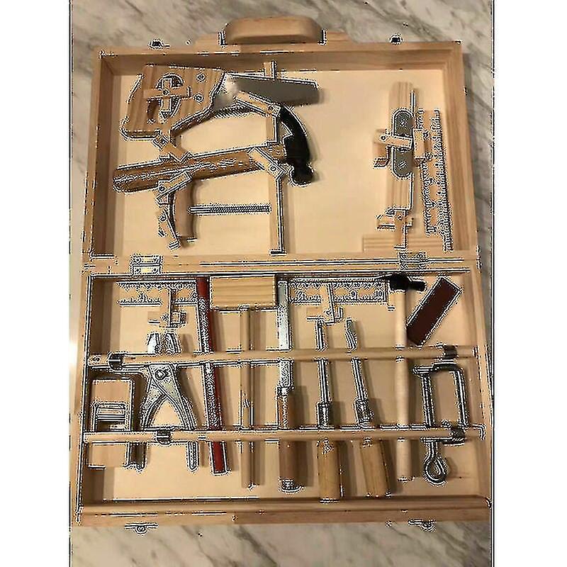 Yontwe Établi en bois pour enfants - Outils de jeu - Banc multifonctionnalité - Entretien de simulation - Table d'outils pour démontage des vis et écrous - 3 ans