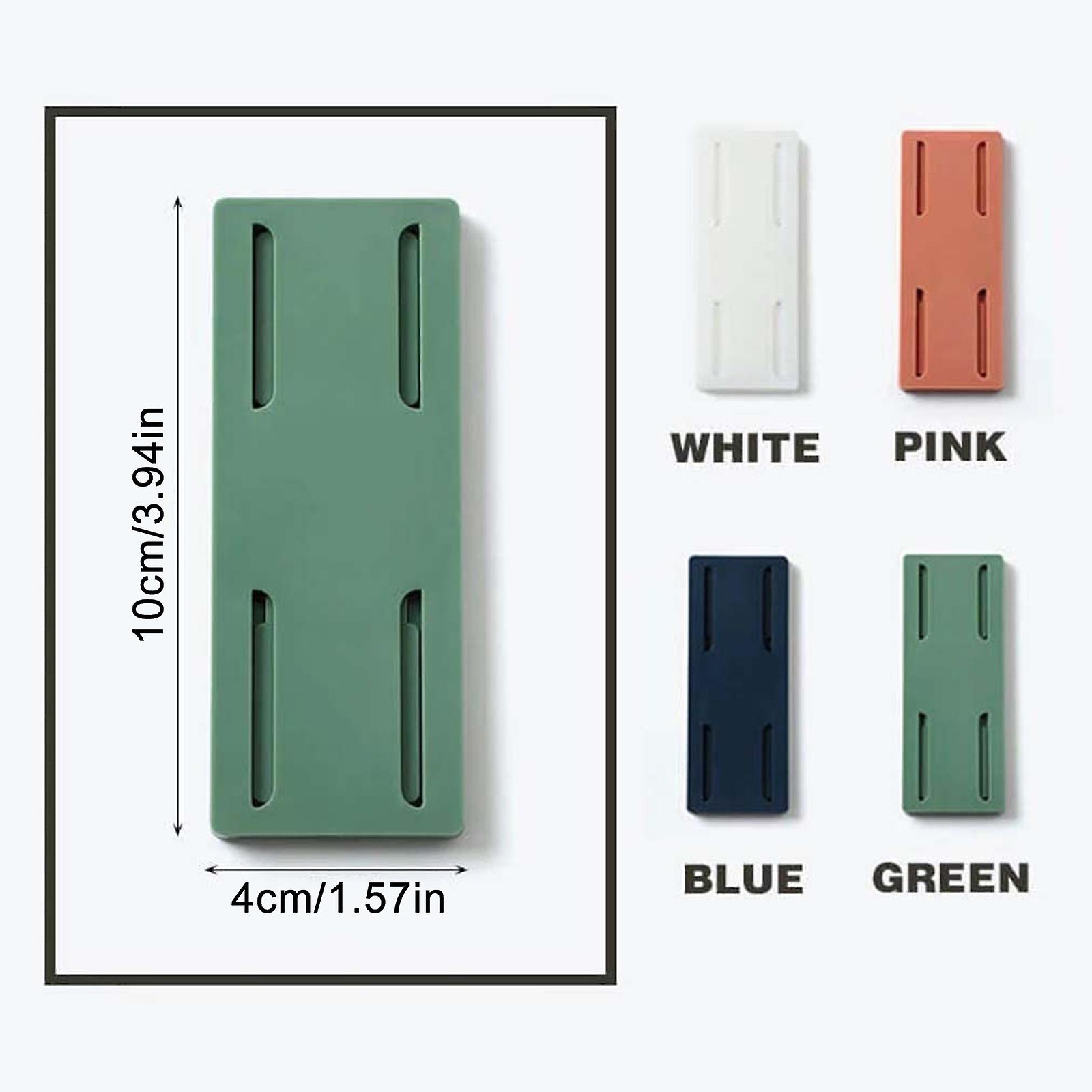 4Pcs Wall-Mounted Socket Holder Plug Fixer Sticker Punch-free Power Strip Holder