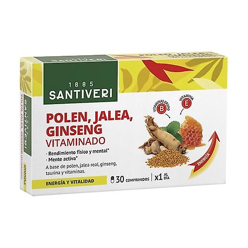 Pollen, jelly and vitaminized ginseng 30 tablets