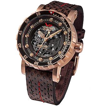 Automatic Analog Men's Watch Engine with Cowhide Bracelet NH72-571B648