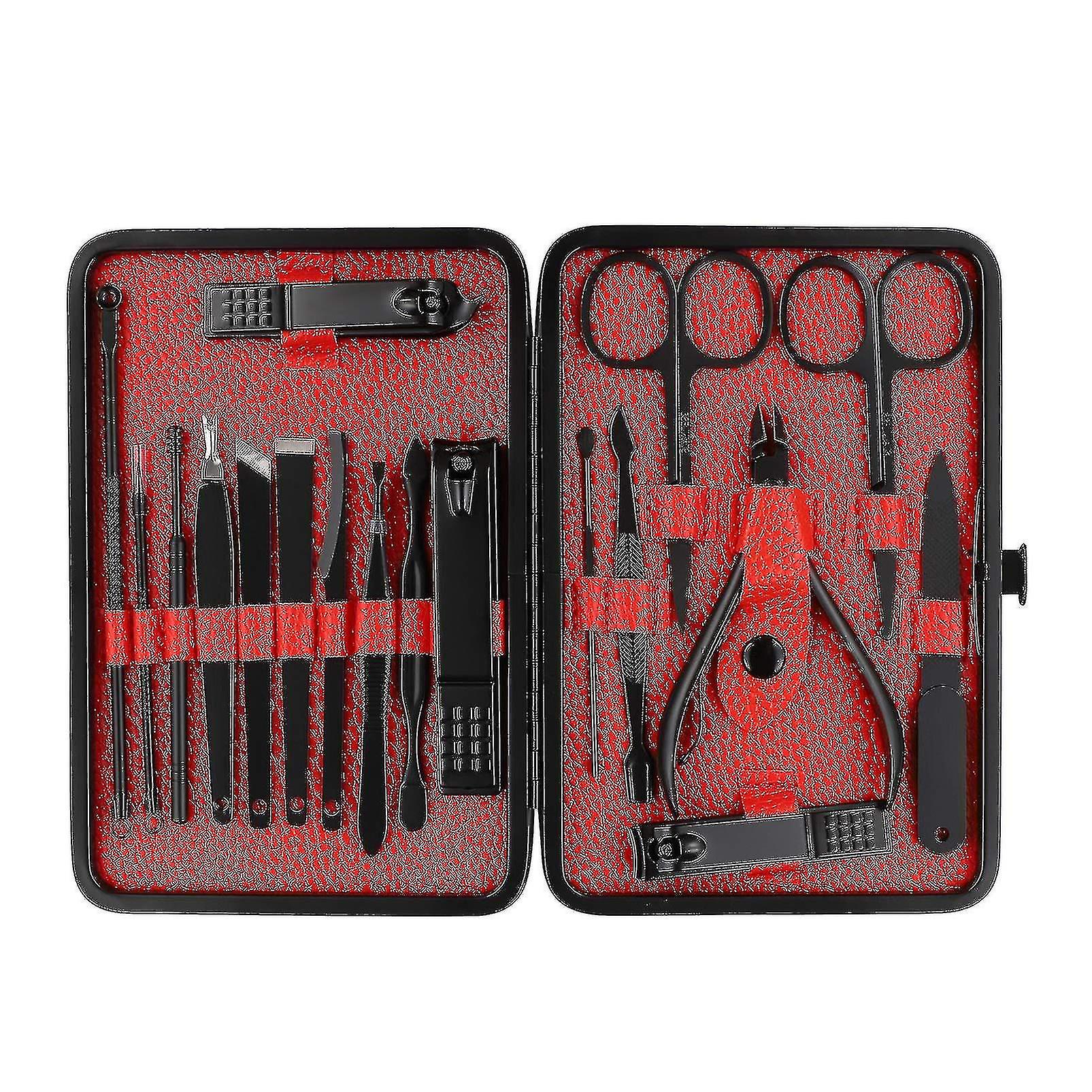 Maniküre Set 18pcs Nagelset Nagelknipser Kit Professional - Edelstahl Pediküre Set Nagel