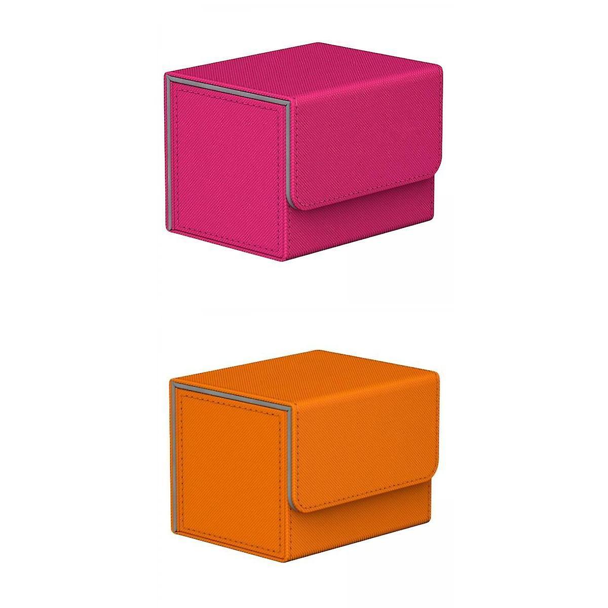 2 Pieces Trading Card Deck Box Storage for MTG Card Protective