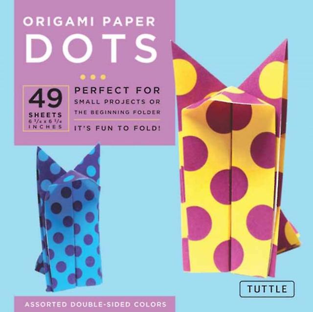 Origami Paper  Dots  6 34quot  49 Sheets Notebook  blank book Book