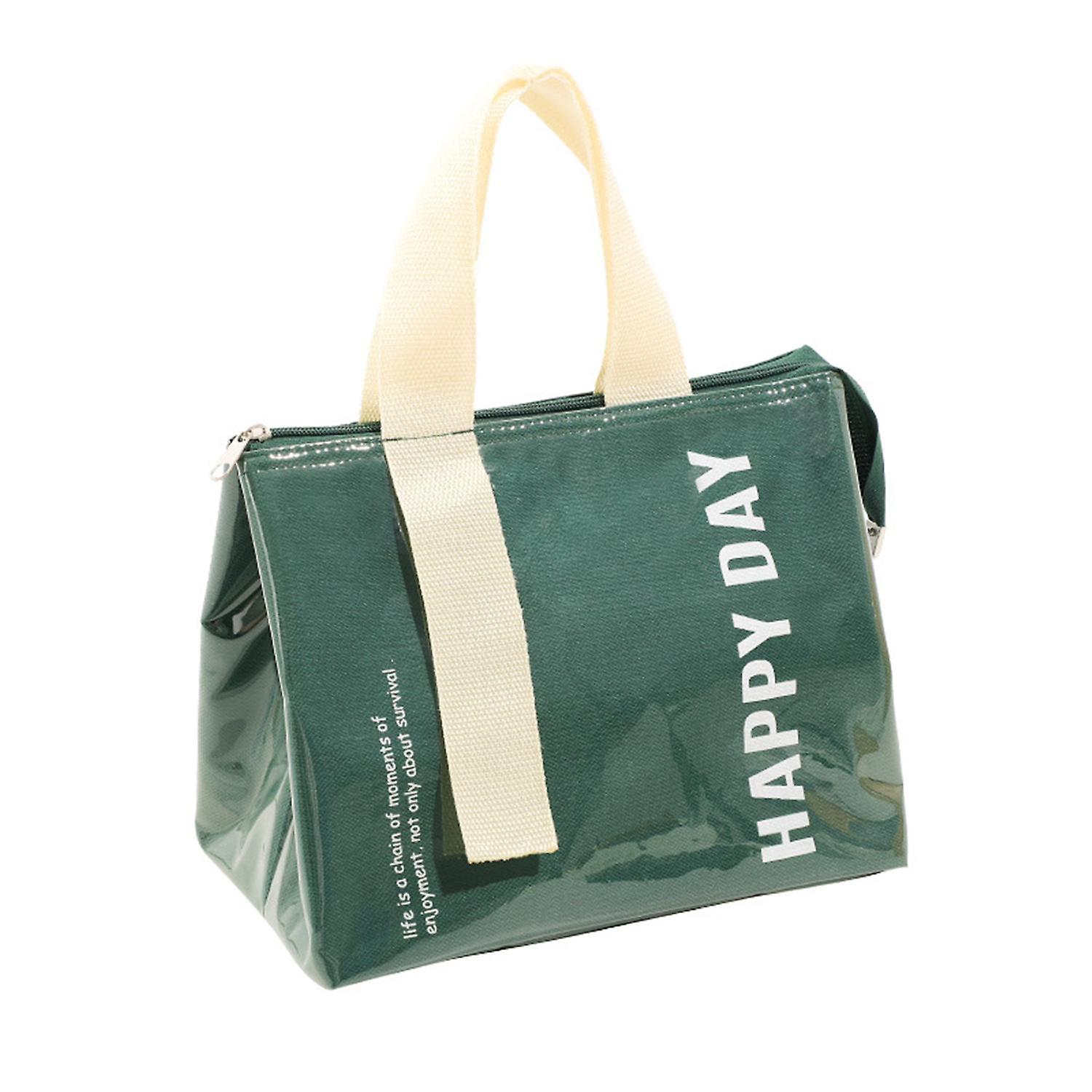 Bento Bag Smooth Zipper Waterproof Insulated Keep Freshing Multi-purpose Thermal Lunch Box Bag