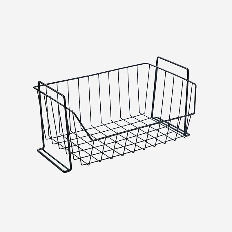 Stackable Iron Mesh Basket Cabinet Door Organizer - Closet Storage Rack Holders