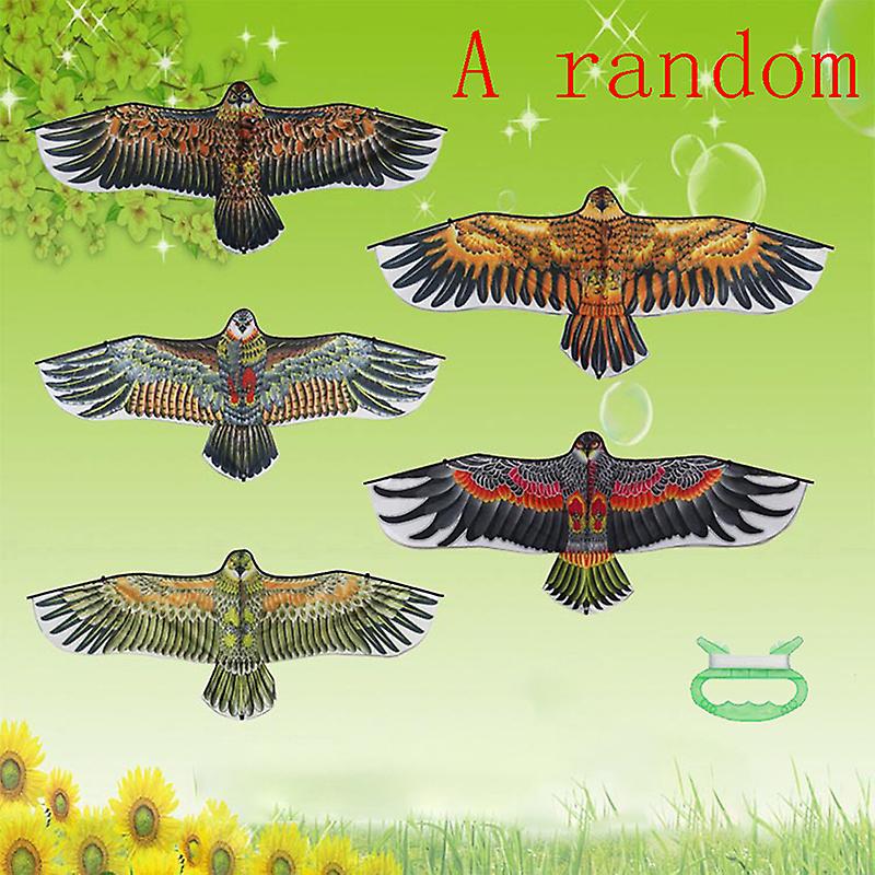 1.1m Eagle Kite With 30 Meter Kite Line Children Flying Bird Kites Outdoor Toys