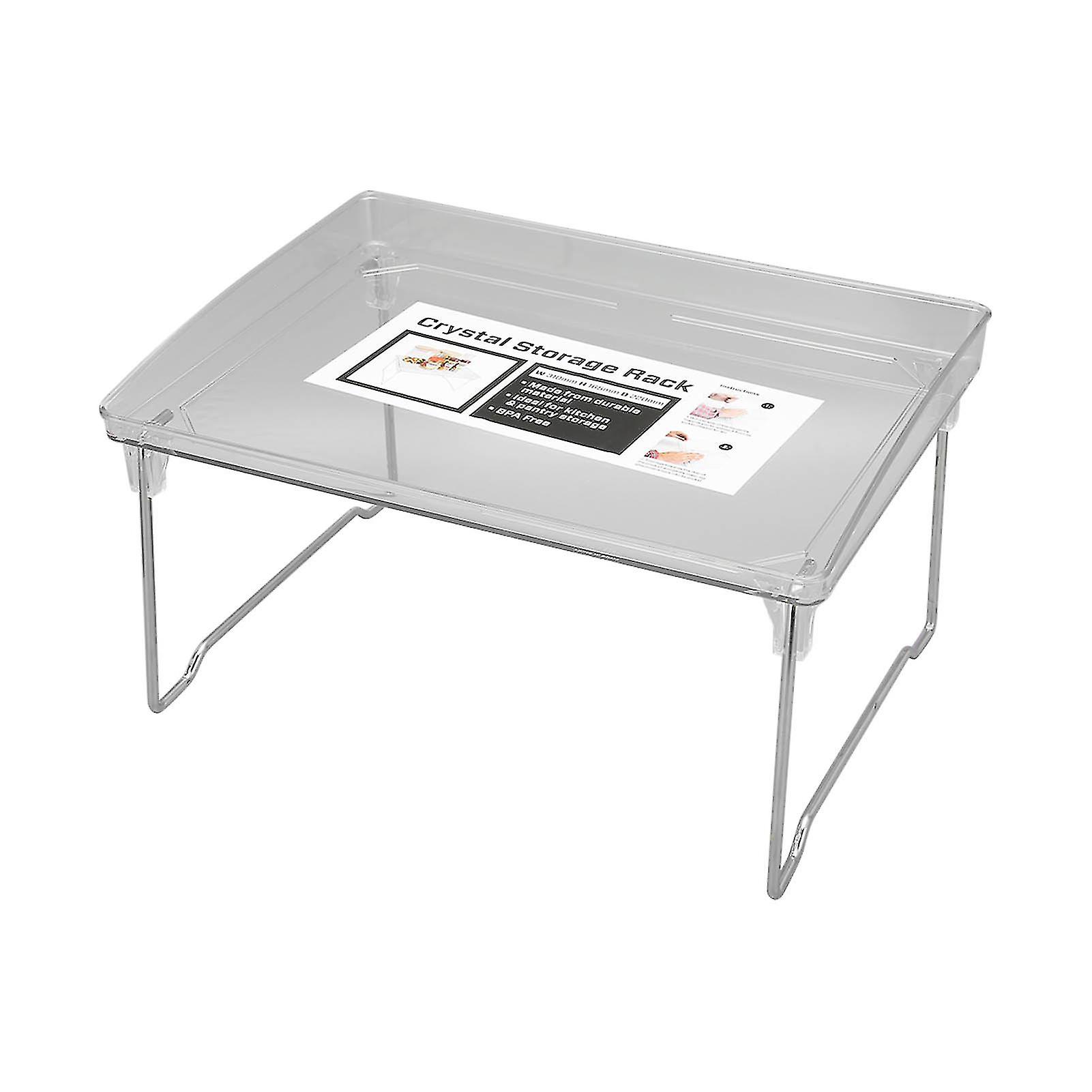 Desk Organizer Rack Stainless Steel Foldable Multifunctional Desktop Storage Shelf for Home