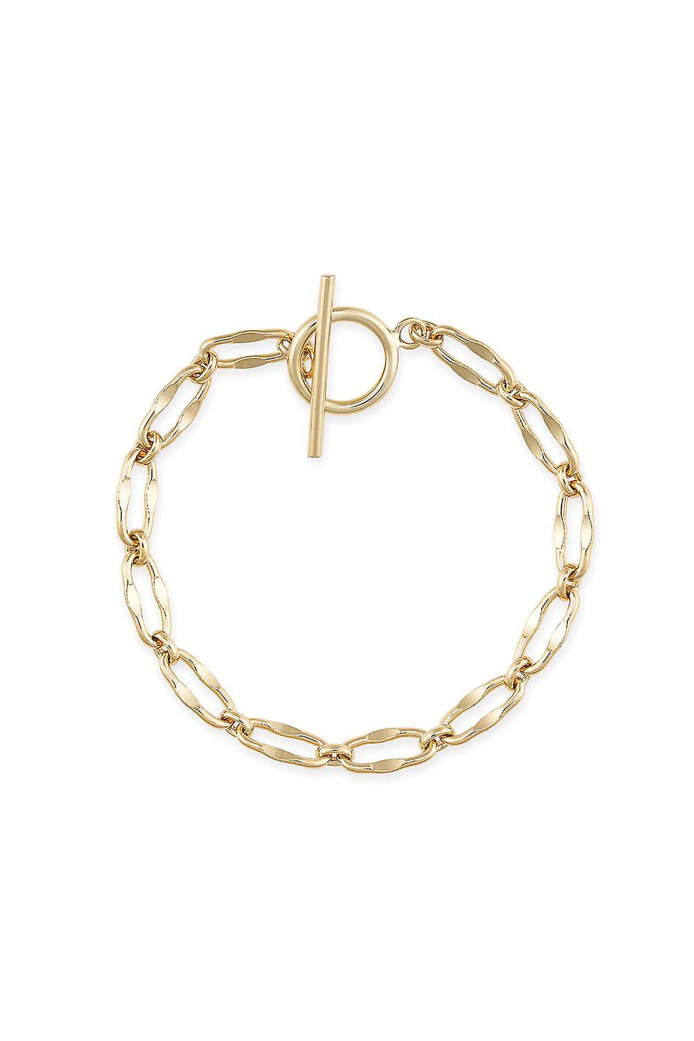 Chunky 14K Gold Chain Bracelet
