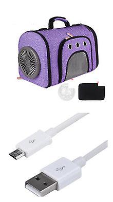 Pet Out Bag With Fan Side Mesh Ventilation