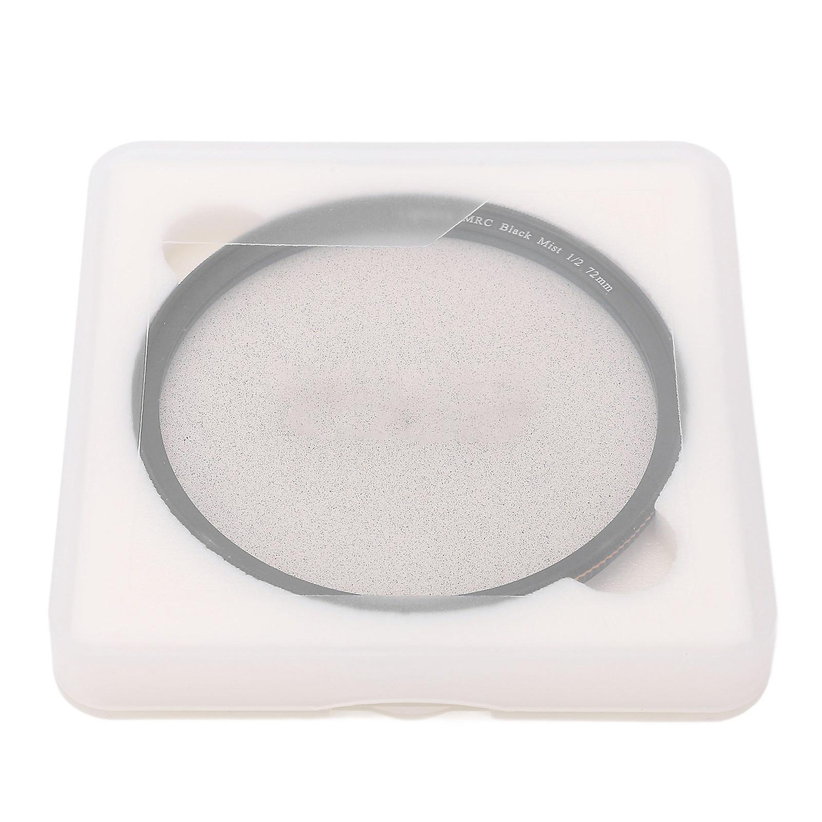 Black Mist Filter 1/2 Portrait Soft Diffuser Focus Camera Lens Filter Scratch Resistant for Video Vlog Photography