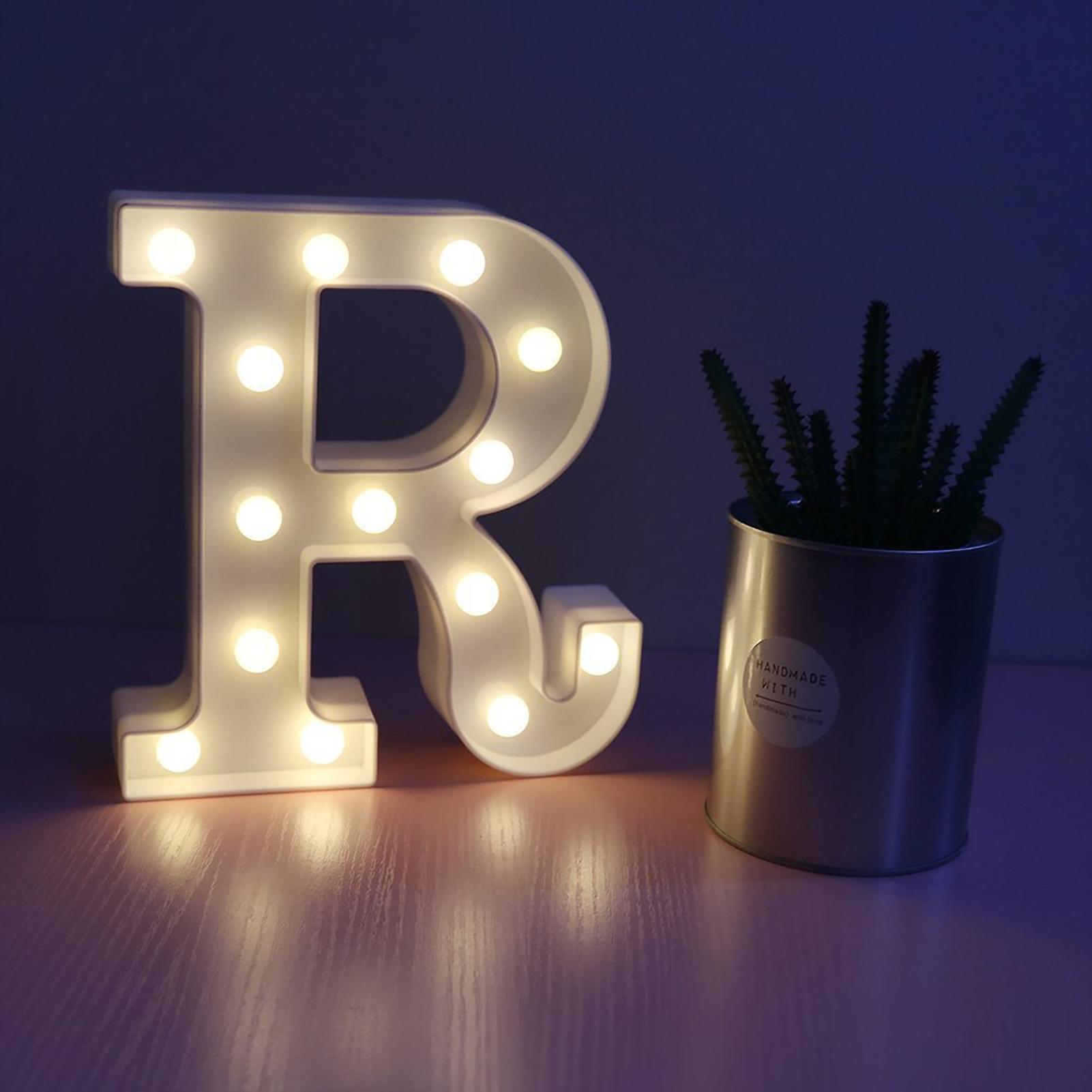 Diy 3d Number Letter Light Atmosphere Night Lamp Christmas Props Suitable For Special Occasion Events