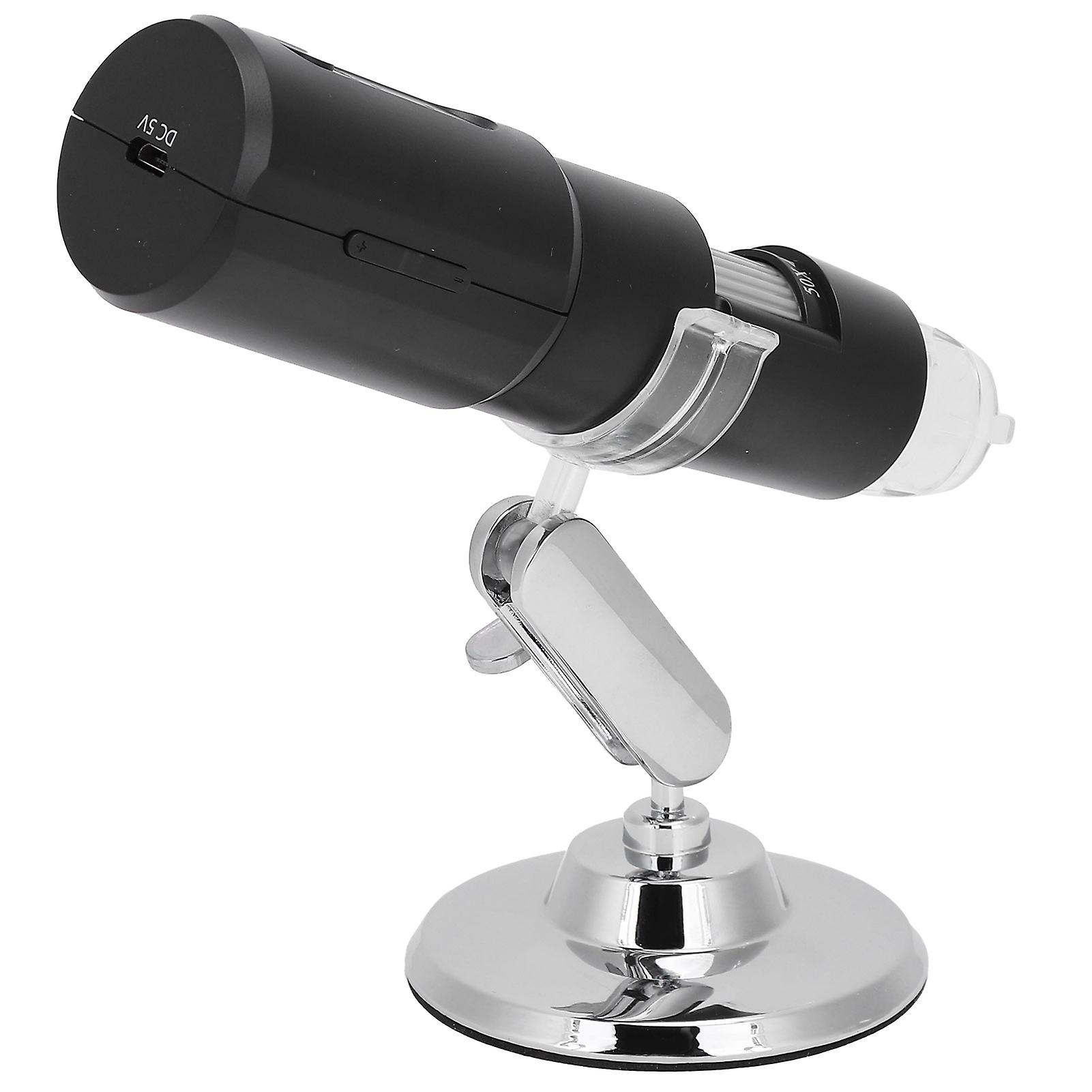 WiFi USB Digital Microscope 50-1000X 8 LED Light 0.3MP Camera