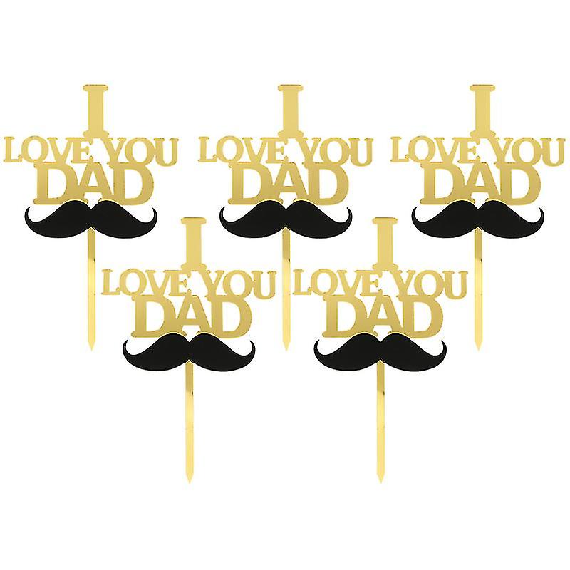 5pcs Vaderdag Cake Decoratie