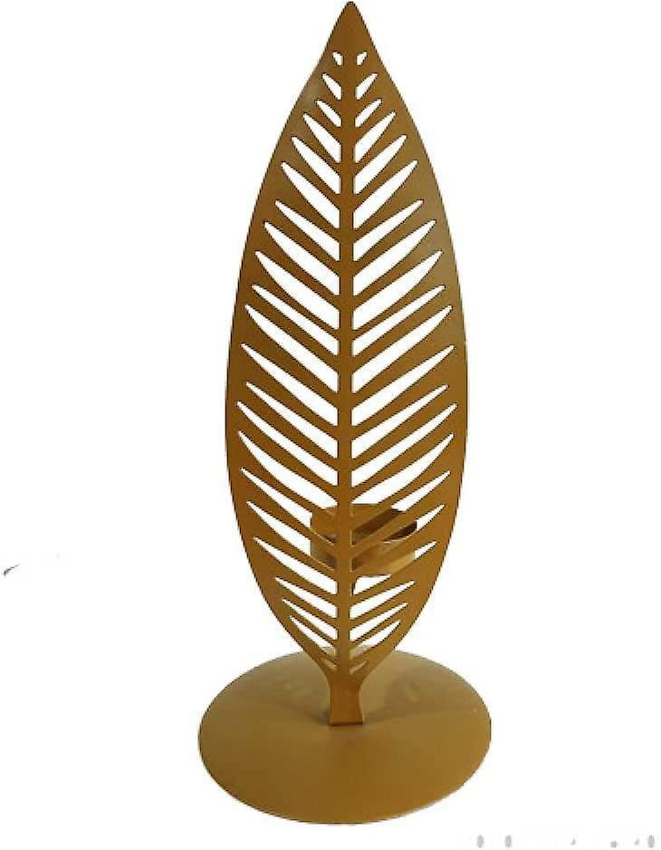 Nordic Wrought Iron Leaf Candle Holder, Handmade Creative Decorations, Shooting Props